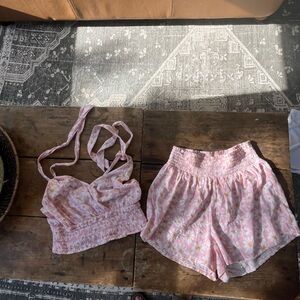 Hollister sweet short halter outfit size small